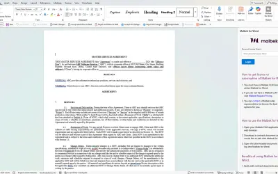 Malbek for Word for Microsoft 365 — screenshot