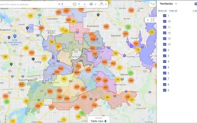 Mapsly: Map, Routing, Field Sales & Service for Microsoft 365 — screenshot