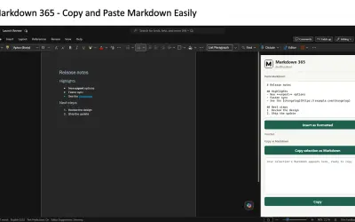 Markdown 365 for Microsoft 365 — screenshot