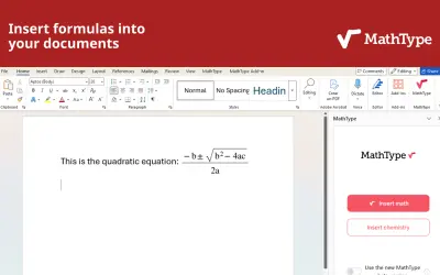 MathType for Microsoft 365 — screenshot