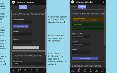 MDaemon Calendars for Microsoft 365 — screenshot