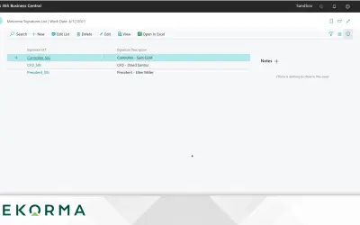 Mekorma Electronic Signatures for Microsoft 365 — screenshot