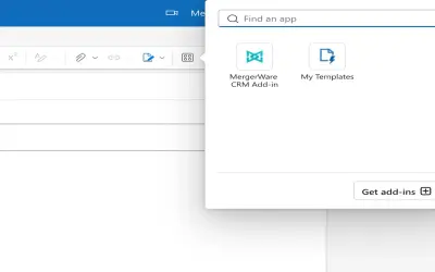 MergerWare Email Addin for Microsoft 365 — screenshot
