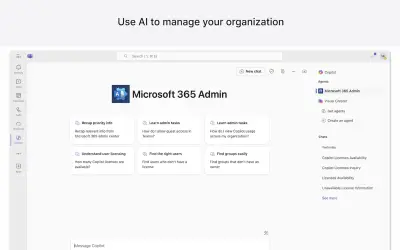 Microsoft 365 Admin for Microsoft 365 — screenshot