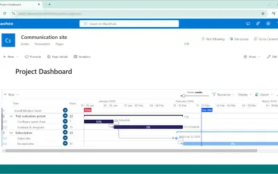 Modern Gantt Chart for Microsoft 365 — screenshot