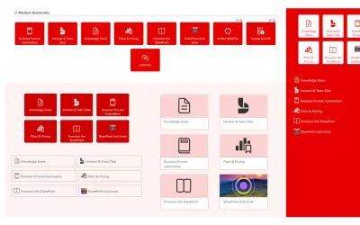 Modern QuickLinks for Microsoft 365 — screenshot