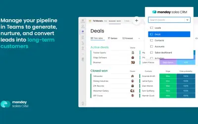monday sales CRM for Microsoft 365 — screenshot