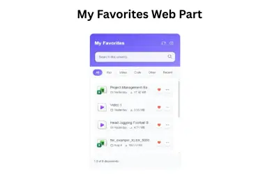 My Favorites for Microsoft 365 — screenshot