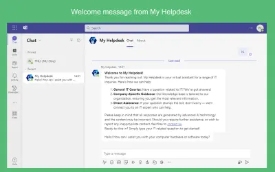My Helpdesk for Microsoft 365 — screenshot