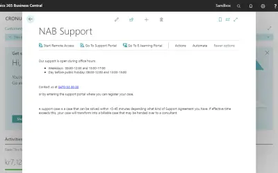 NAB Support for Microsoft 365 — screenshot