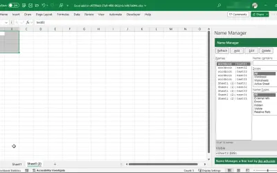 Name Manager for Excel for Microsoft 365 — screenshot