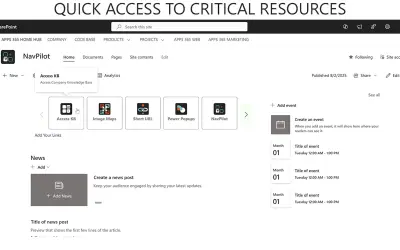 NavPilot for Microsoft 365 — screenshot