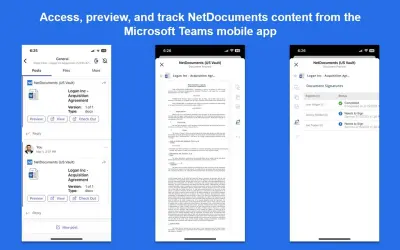 NetDocuments (US Vault) for Microsoft 365 — screenshot