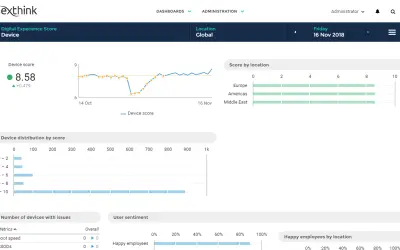 Nexthink for Microsoft 365 — screenshot