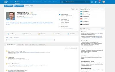 Nimble Contacts for Dynamics and Office 365 for Microsoft 365 — screenshot