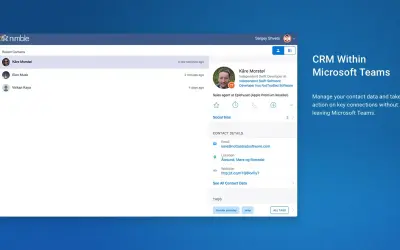 Nimble Contacts for Microsoft 365 — screenshot