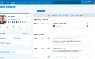 Nimble CRM for Microsoft 365 — screenshot