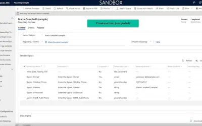 Nintex AssureSign for Dynamics 365 for Microsoft 365 — screenshot