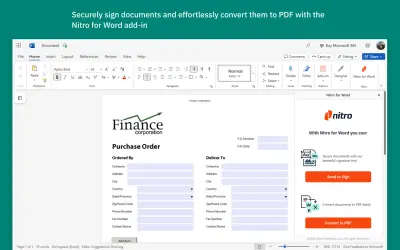 Nitro for Word for Microsoft 365 — screenshot