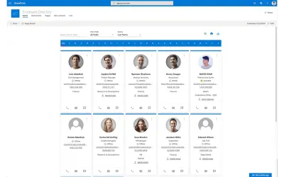Node Vision - Employee Directory for Microsoft 365 — screenshot