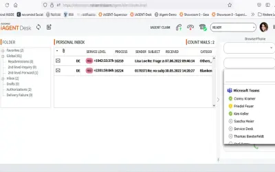 novomind iAGENT Integration for Microsoft Teams for Microsoft 365 — screenshot