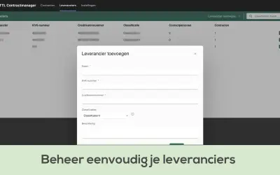 NTTL Contractmanager for Microsoft 365 — screenshot