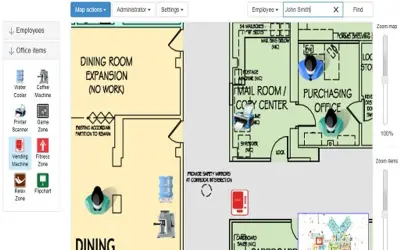 OfficeMap Demo for Microsoft 365 — screenshot