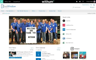 OneWindow Workplace for Microsoft 365 — screenshot