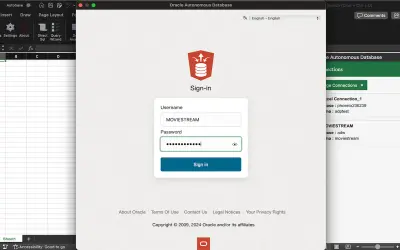 Oracle Database for Excel for Microsoft 365 — screenshot