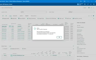 Order Fulfillment Worksheet for Microsoft 365 — screenshot
