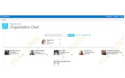 OrgChart for Microsoft 365 — screenshot