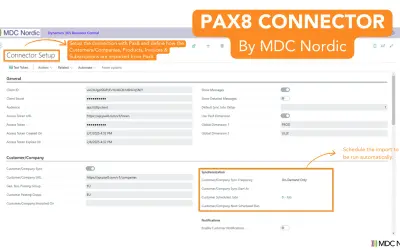 Pax8 Connector for Microsoft 365 — screenshot