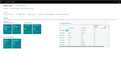 Payroll NOW by Integrity Data for Microsoft 365 — screenshot