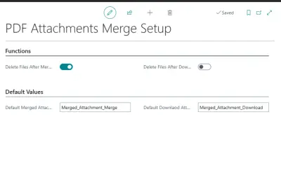 PDF Attachments Merge for Microsoft 365 — screenshot