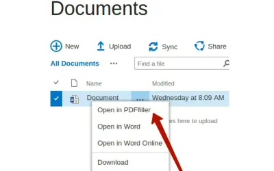 PDFfiller - fill your documents for Microsoft 365 — screenshot