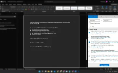 Petal Cite Word Add-in for Microsoft 365 — screenshot