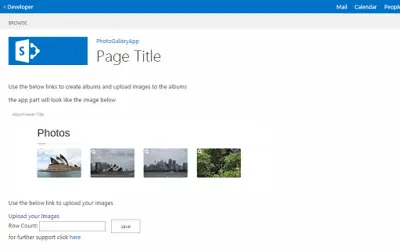Photo Gallery App for Microsoft 365 — screenshot