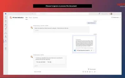 PII Data Redaction for Microsoft 365 — screenshot