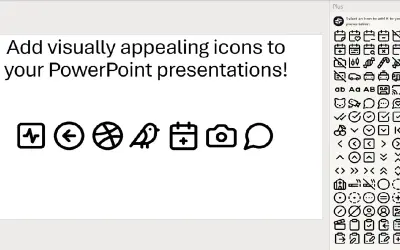 Plus Icon Library for Powerpoint for Microsoft 365 — screenshot