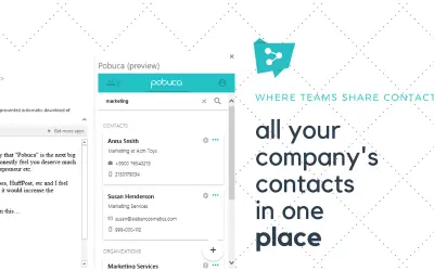 Pobuca Connect add-in for Outlook for Microsoft 365 — screenshot