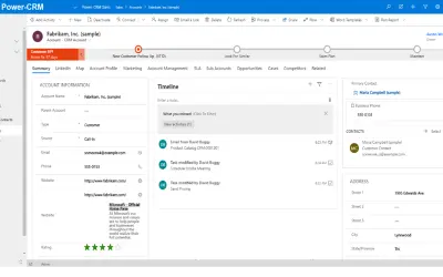 Power-CRM Contact Management for Microsoft 365 — screenshot