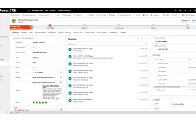 Power-CRM for Marketing, Sales & Customer Service for Microsoft 365 — screenshot
