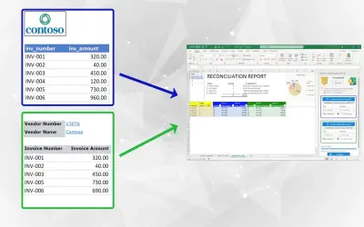 Power Reconcile For Excel for Microsoft 365 — screenshot
