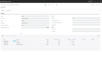 Powerblox Advanced Costing for Microsoft 365 — screenshot