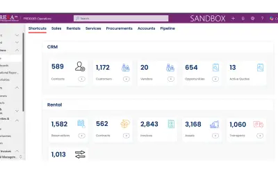 PREXA365 - Rental Management Software for Microsoft 365 — screenshot