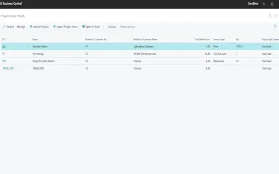 Project Invoice for Microsoft 365 — screenshot