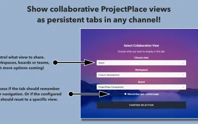 ProjectPlace for Microsoft 365 — screenshot
