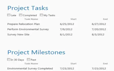 PROJILITY LiveWindow for Microsoft 365 — screenshot
