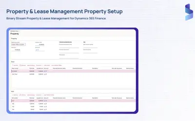 Property & Lease Management for Dynamics 365 Finance for Microsoft 365 — screenshot