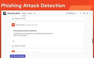 Push Security for Microsoft 365 — screenshot